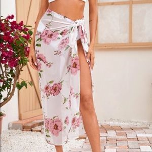 Floral Cover up Skirt